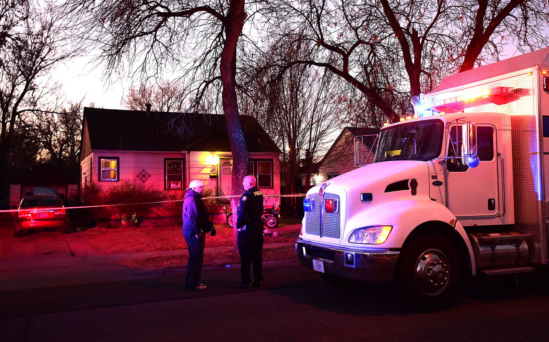 Shooting scene on Wyoming Avenue